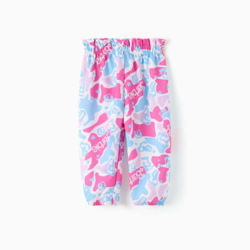 Barbie Baby Girl Clothes Ruffle Long Sleeve Romper And Camouflage Pants 3Pcs Outfit Set With Headband Newborn Gift Sizes 0/3-18M