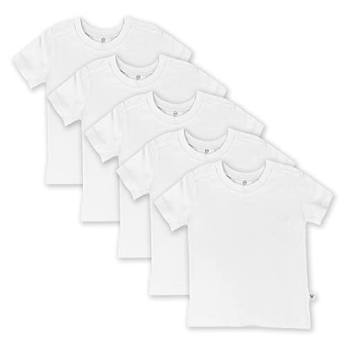 HonestBaby Baby Toddler & Kids' 100% Organic Cotton Short Sleeve T-Shirts (10-Pack)