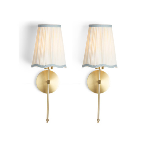 2pk 8x7x19.6 Scalloped Shade Rechargeable Wall Sconces | Home | Marshalls