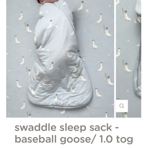 Baseball Goose 1.0 TOG Bamboo Viscose Swaddle Sleep Sack | günamüna
