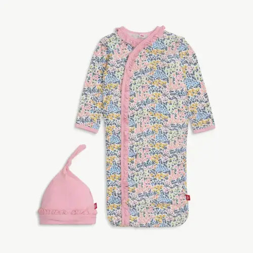 Magnetic Gown & Hat Set with Ruffle