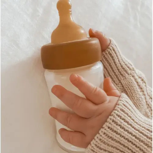 Hevea Wide Neck Baby Glass Bottles 150ml/5oz- Two-Pack