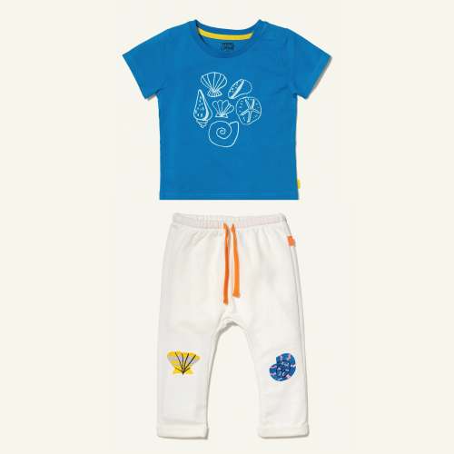 Recycled Cotton Seashell Baby Set