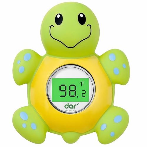 Baby Bath Thermometer for Tub,Floating Digital Water Temperature Thermometer with Instant Accurate Reading,3-Color Safety Light,Auto On/Off for Newborn,Infant & Toddler