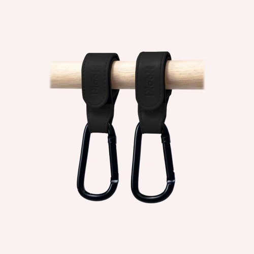 Duo Pram Clip Hook Set - Black