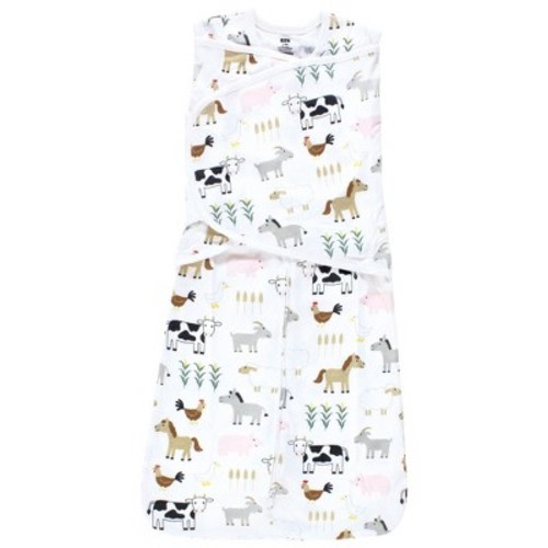 Hudson Baby Convertible Swaddle Sleep Sack, Cute Farm, 3-9 Months