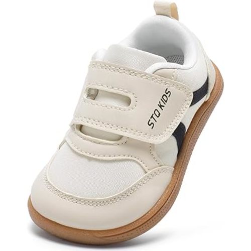 Toddler Wide Toe Box Barefoot Shoes Boys Girls Sneakers Kids Tennis Shoes Preschool Non Slip Lightweight Comfortable First Walking Shoes Running Outdoor Activities