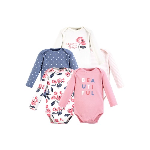 Little Soft Organic Cotton Long-Sleeve One-Piece Essentials
