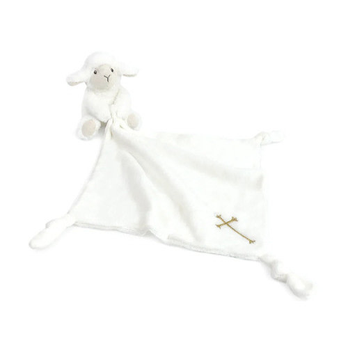 Mon Ami - Religious Loyal Lamb Knotted Security Blanket