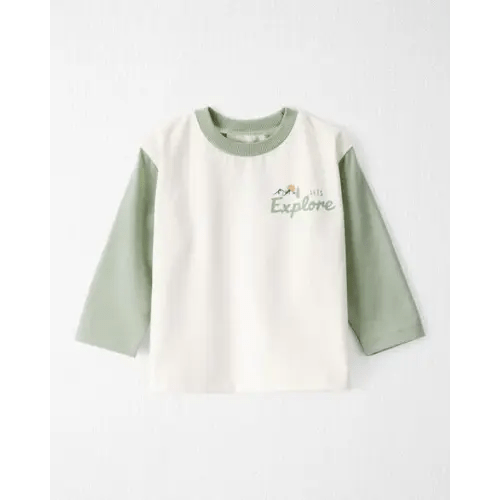 Baby Girl Organic Cotton Let's Explore Long-Sleeve Tee - Little Planet | Carter's