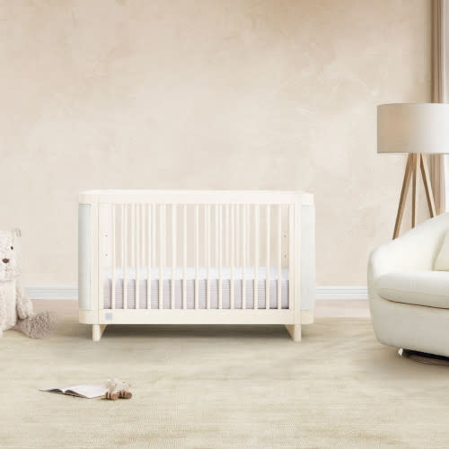 Delta Children babyGap Callie 4-in-1 Upholstered Crib - Antique White/White Boucle
