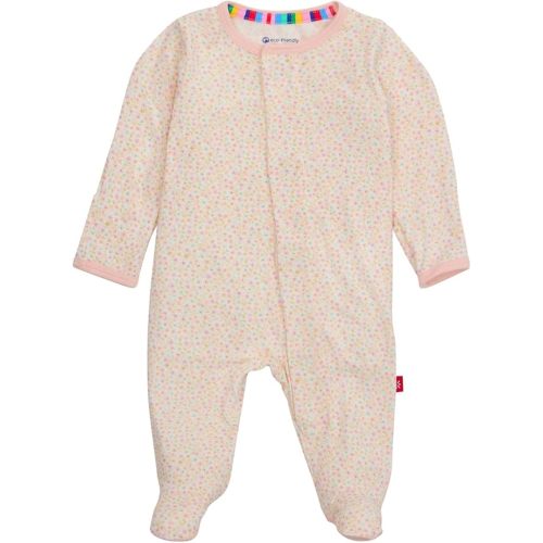 Magnetic Me Girls Modal Magnetic Baby Footie Pajamas | Silky Soft Modal Fabric | Baby Sleepers Available Sizes PRE - 24M