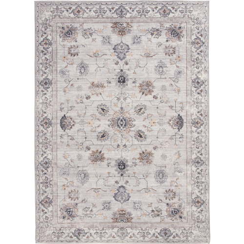 Better Homes & Gardens Persian Blooms Ivory Faux Fur Indoor Area Rug, 5'x7'