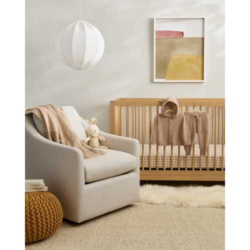 Organic Percale Gingham Crib Sheet 2-Pack in Cafe