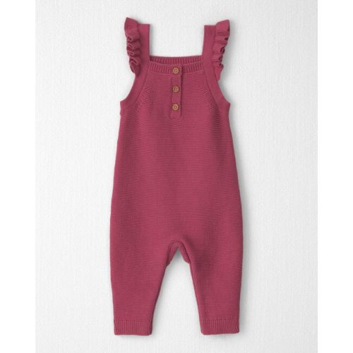 Baby Girl Organic Cotton Sweater Knit Overalls - Little Planet | Carter's