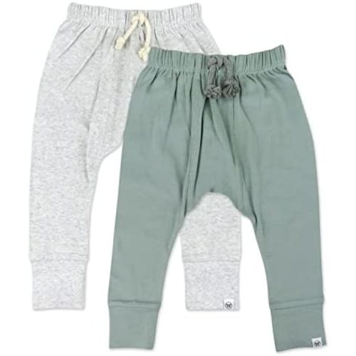 HonestBaby Multipack Honest Pants Joggers Pull on 100% Organic Cotton for Infant Baby and Toddler, Boys, Girls, Unisex
