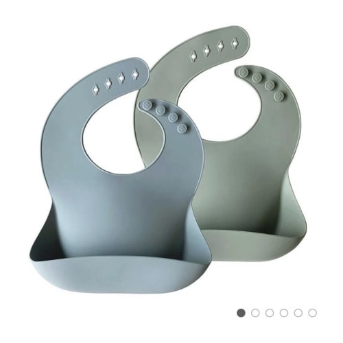 Silicone Baby Bib - 2 Pack