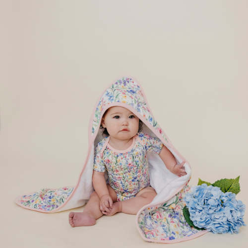 Premium Baby Knit Hooded Towel - Josie
