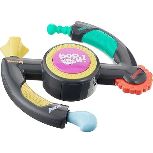 Hasbro Gaming Bop It Extreme Electronic Game for 1 or More Players, Fun Party Interactive Game for Kids Ages 8+, 4 Modes Including One-On-One Mode (Amazon Exclusive)