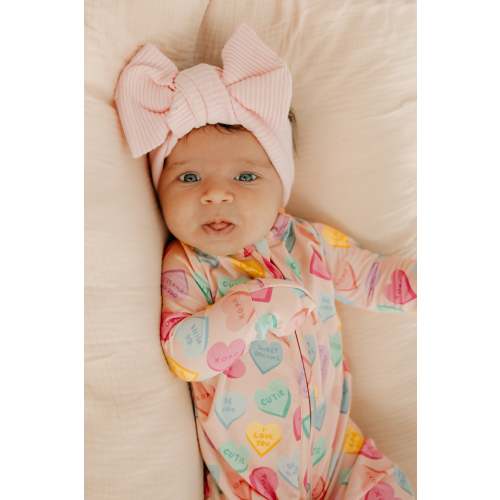 Infant Romper in Conversation Hearts