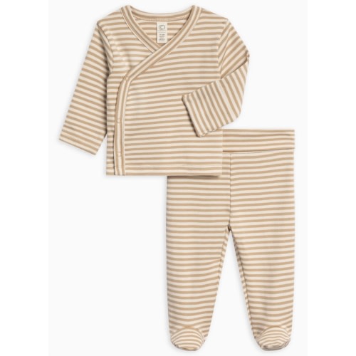 3-6 MONTHS - Riley 2 Piece Kimono Wrap Top and Pant Set
