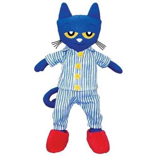 MerryMakers Pete the Cat Bedtime BluesPlush Doll, 14.5-Inch