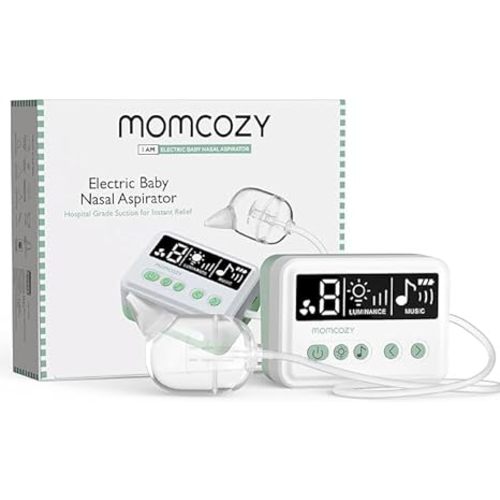 Momcozy Nasal Aspirator for Baby, 【Hospital-Grade】 70 KPa, 9 Levels