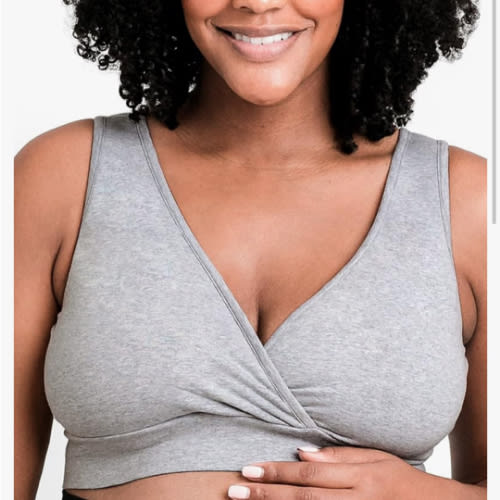 Kindred Bravely Organic Cotton Maternity & Nursing Sleep Bra | Wireless Cotton Bras for Women