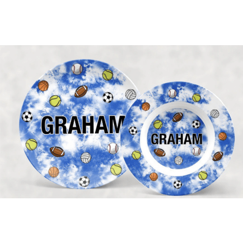 Personalized Plate and Bowl set