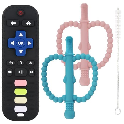Yinghezu Teethings Toys Teething Sticks and Remote Teether for Babies