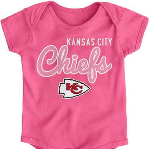 Kansas City Chiefs PINK Baby Big Game Romper - 13346774