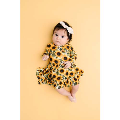 Wild Sunflower Bodysuit Bamboo Dress