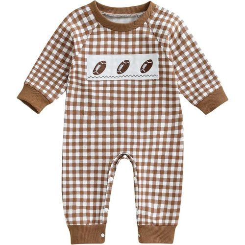 Baby Boy Girl Halloween Outfit Pumpkin Embroidery Stripe Romper Jumpsuit Bodysuit Fall Winter Clothes