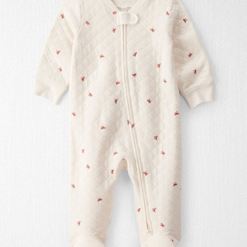 Sweet Cream Baby Quilted Bow Print Sleep & Play Made with Organic Cotton | Carter’s Oshkosh Canada