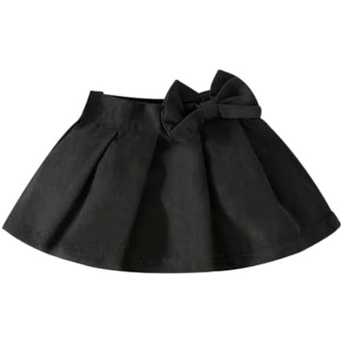Skirt Tutus Bow Pleated Skirt Fashion All Matching Baby Girls Uniform Bow Pleated Skort Infant Girls' Lyrical Skirts