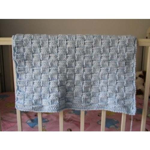 Basketweave Baby Blanket Crochet Pattern (PDF Download)