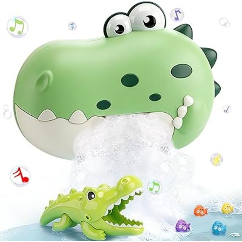 Baby Bath Toys Bubble Machine for Toddlers 1-3 Toddler Fountain Bathtub Pool Water Table Toys Shark Bath Toy 6-12-18 Months Baby Bath Toy for Girls