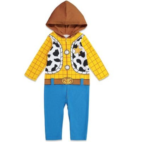 Disney Pixar Toy Story Woody Newborn Baby Boys Coverall Blue / Yellow 3-6 Months