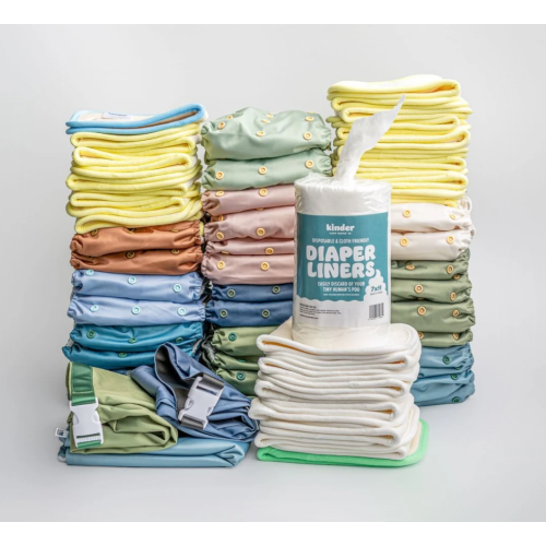 New Parent Starter Bundles: Pocket Cloth Diapers with Athletic Wicking Jersey and More