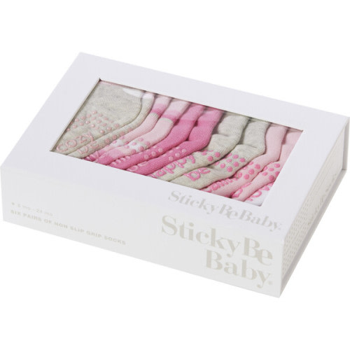 Hazel Baby Girl Socks 6 Pack - Sticky Be Socks | Maisonette