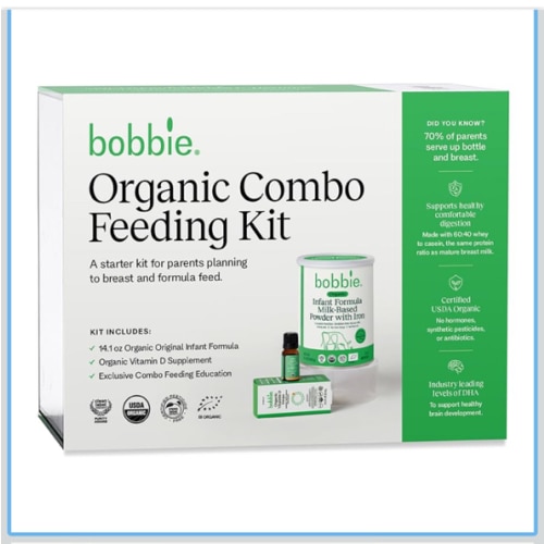 Organic Combo Feeding Kit, Infant Formula, Milk Based Powder with Iron, DHA and Vitamin D & 100% Lactose (14.1 oz), Organic Baby Vitamin D Drops 400 IU (0.3 fl oz) Newborn Baby-12 Months Old