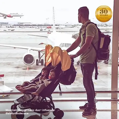 nano duo™ the Perfect Urban Double Pram for the City | Mountain Buggy®