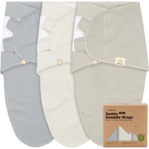 3-Pack Soothe (Wren) Swaddle Wraps, Medium
