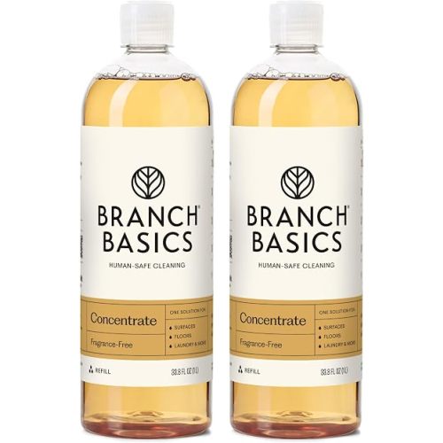 Branch Basics Concentrate Refill 2-Pack (67.6 oz) | All Purpose Multi-Surface Cleaning Concentrate - Replace Every Household Cleaner | Plant & Mineral-Based, Human-Safe, Fragrance Free