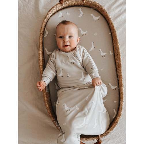 Long Sleeve Transitional Swaddle Sack - Goose / 1.0 TOG