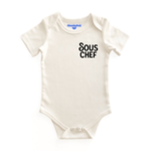 Sous Chef Baby Bodysuit | 100% Cotton and Machine Washable – Chunky Deli
