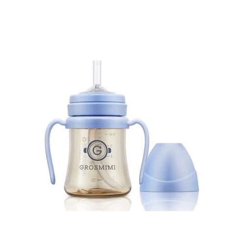 Grosmimi PPSU Straw Cup - 6oz (6 Months+) Skyblue 6oz