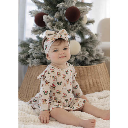 Pooh (Ribbed) | Bamboo Twirl Dress with Bodysuit