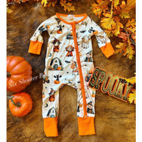 Halloween on the farm baby sleeper (sale) – Six shooter boutique