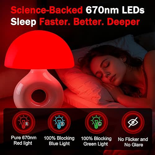 Mushroom Lamp (red light)